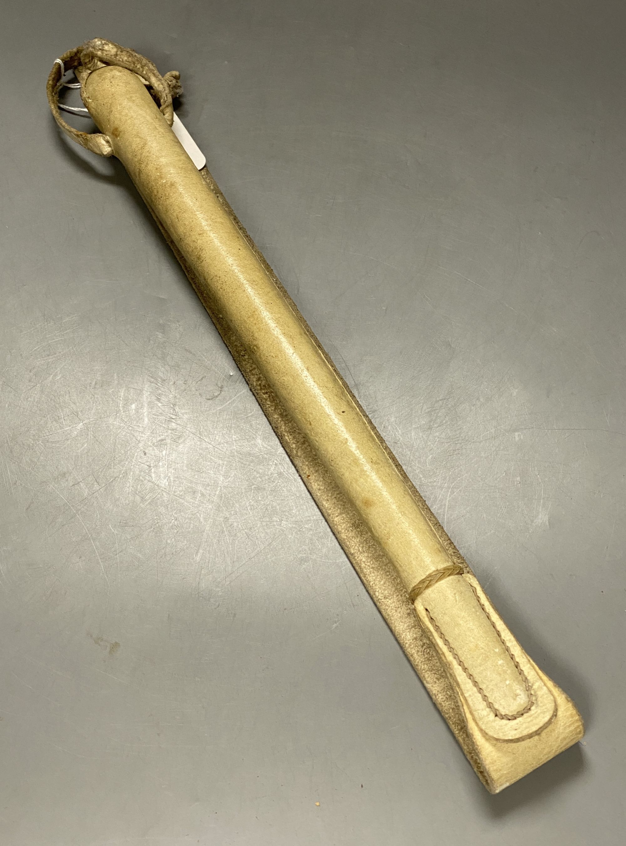 A leather whip